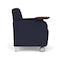 Lesro Siena Lounge Reception Guest Chair W/ Swivel Tablet, 27 in W 29.5 in L 32.5 in H SN1101 - alternate 2